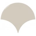 Equipe Fan Greige Gloss 10.6cm x 12cm Wall Tile