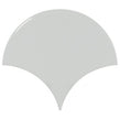 Equipe Fan Sky Blue Gloss 10.6cm x 12cm Wall Tile