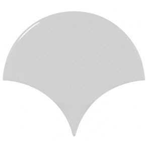 Equipe Fan Sky Blue Gloss 10.6cm x 12cm Wall Tile