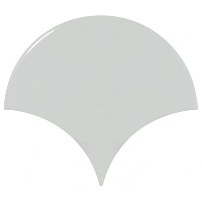 Equipe Fan Sky Blue Gloss 10.6cm x 12cm Wall Tile