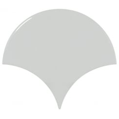 Equipe Fan Sky Blue Gloss 10.6cm x 12cm Wall Tile