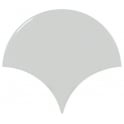 Equipe Fan Sky Blue Gloss 10.6cm x 12cm Wall Tile