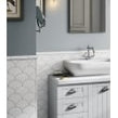Equipe Fan White Matt 10.6cm x 12cm Wall Tile