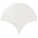 Equipe Fan White Matt 10.6cm x 12cm Wall Tile