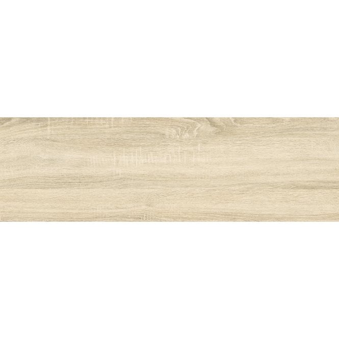 Fine Wood Beige 20cm x 65cm Wood Effect Wall and Floor Tile