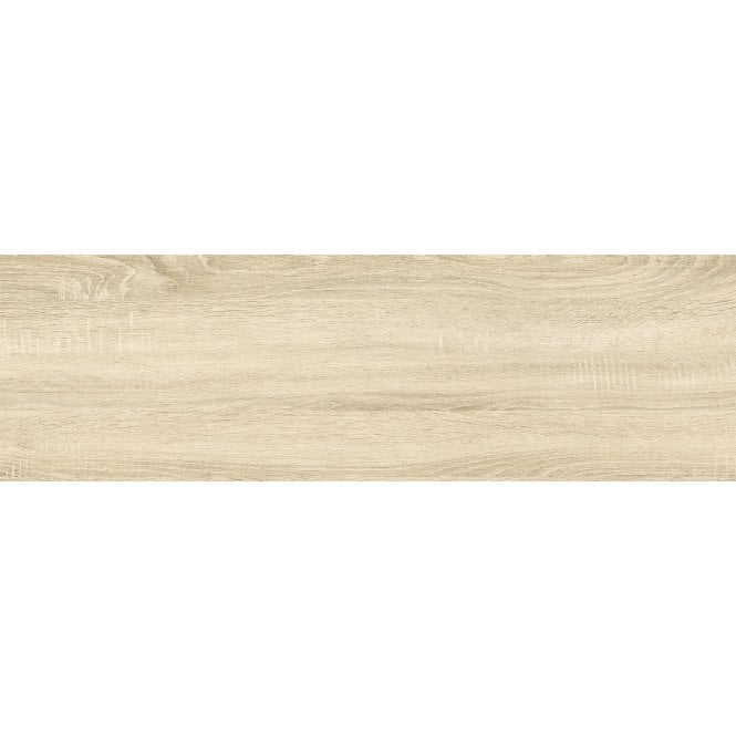 Fine Wood Beige 20cm x 65cm Wood Effect Wall and Floor Tile