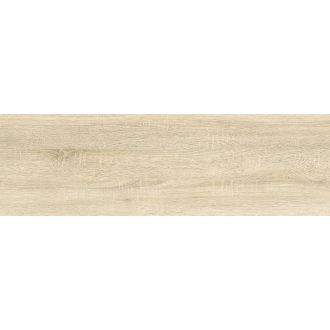 Fine Wood Beige 20cm x 65cm Wood Effect Wall and Floor Tile