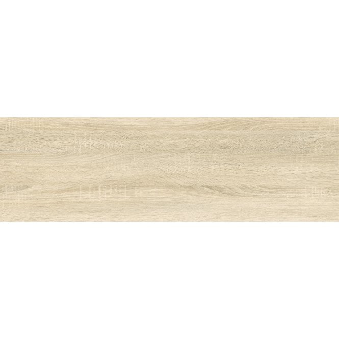Fine Wood Beige 20cm x 65cm Wood Effect Wall and Floor Tile
