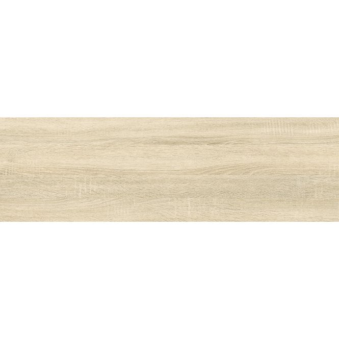 Fine Wood Beige 20cm x 65cm Wood Effect Wall and Floor Tile