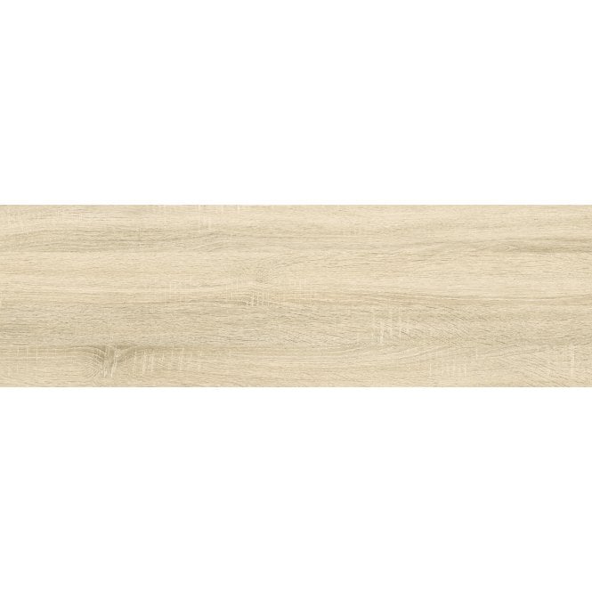 Fine Wood Beige 20cm x 65cm Wood Effect Wall and Floor Tile