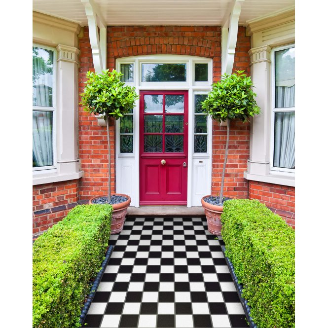 Fireplace Black Quarry 9.6cm x 9.6cm Floor Tile
