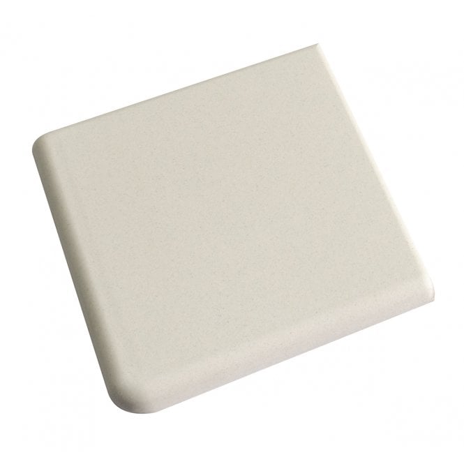 Fireplace Quarry White Corner 9.6cm x 9.6cm Floor Tile