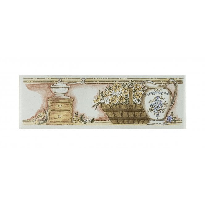 Heckstream Fireside New England 5cm x 15cm Border Tile Set (Box of 6)