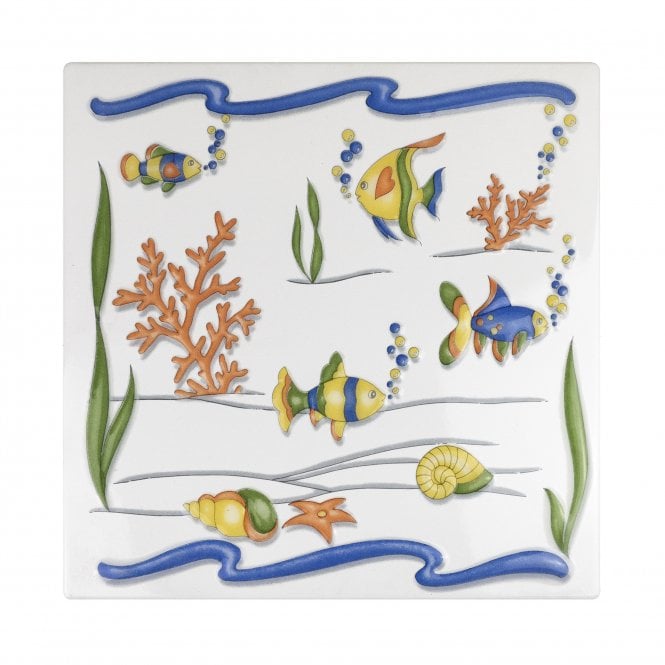 Heckstream Fish 30cm x 30cm Plaque Tile