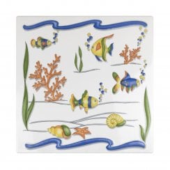 Heckstream Fish 30cm x 30cm Plaque Tile