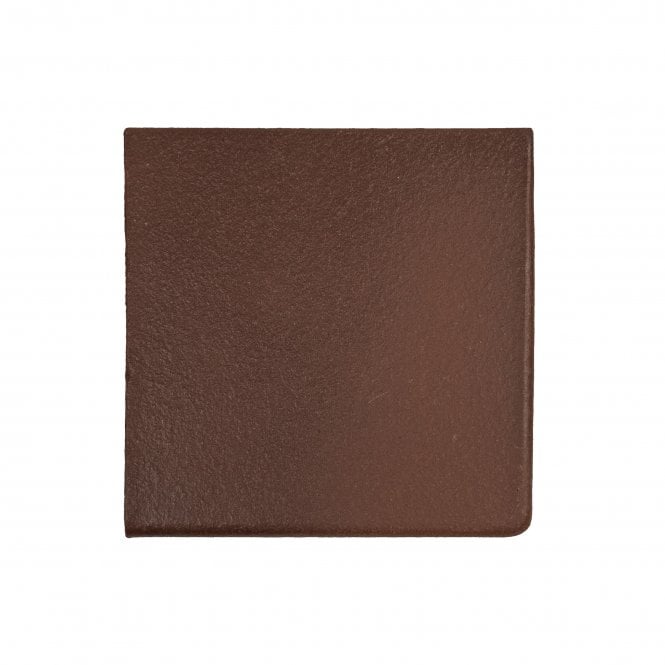 Flame Dark Red Quarry Corner 15cm x 15cm 12mm Floor Tile
