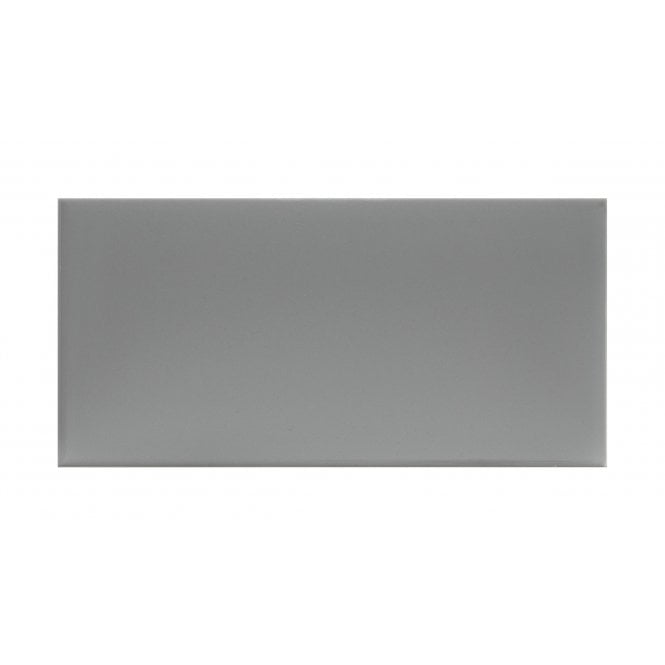 Flat Dark Grey Gloss 10cm x 20cm Wall Tile