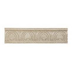 Heckstream Fleurise Dark Cream 8cm x 31.5cm Border Tile