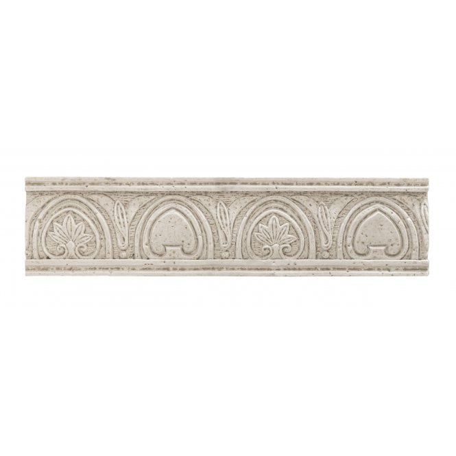Heckstream Fleurise Light Cream 8cm x 31.5cm Border Tile