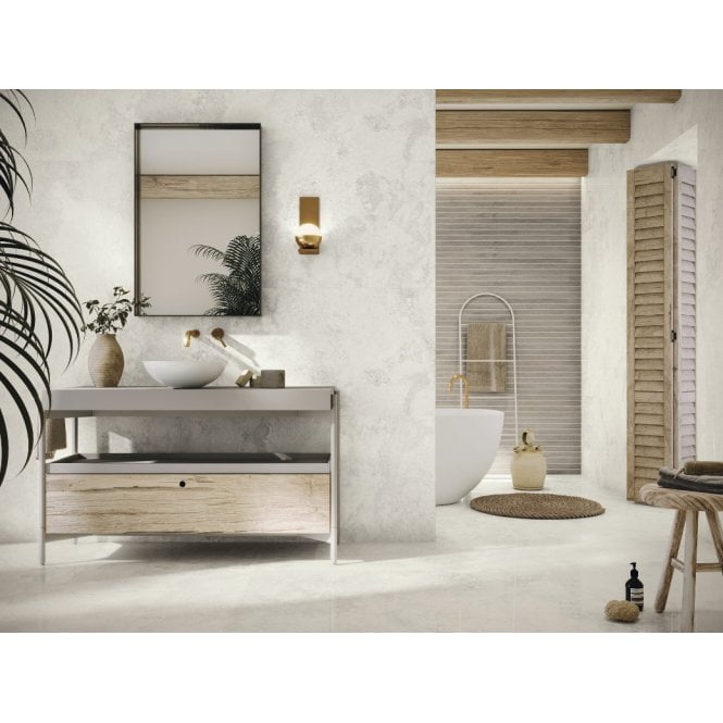 Baldocer Florence Bianco 60cm x 120cm Wall & Floor Tile