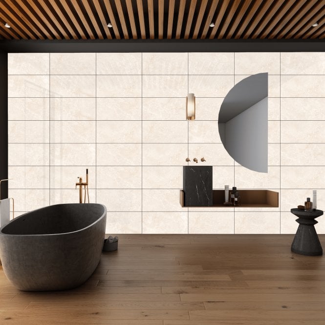 Floriana Blanco Polished 30cm x 60cm Wall and Floor Tile