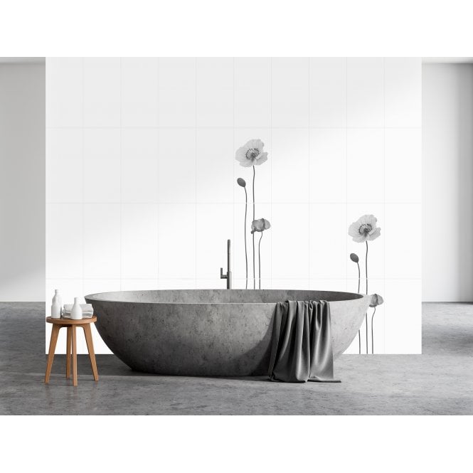 Flower Decor Pattern 30cm x 60cm Wall Tile (3 Tiles)