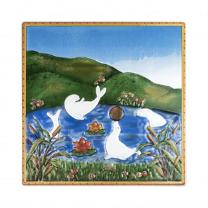 Heckstream Focas Sealion 30cm x 30cm Plaque Tile
