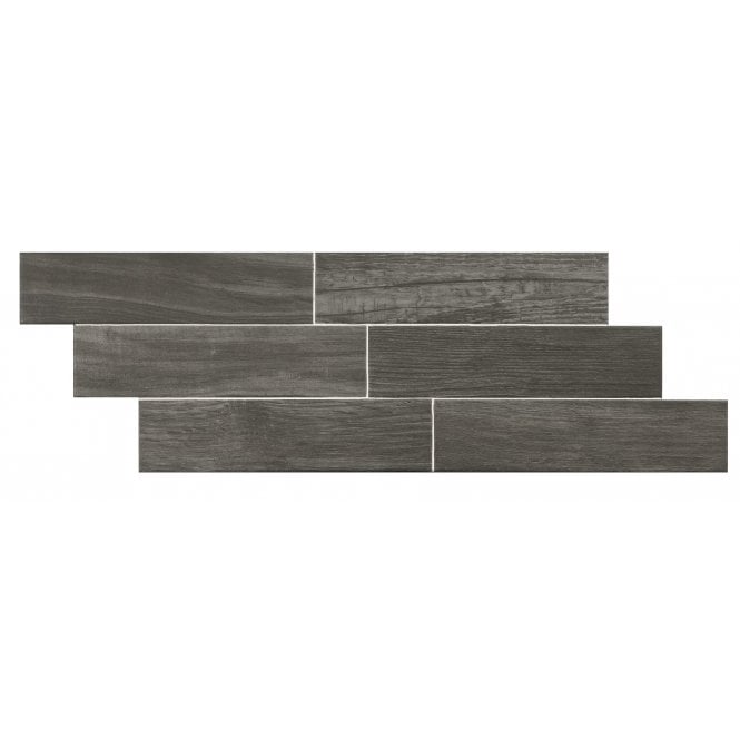 El Barco Forest Grafito 7.5cm x 30cm Wall & Floor Tile