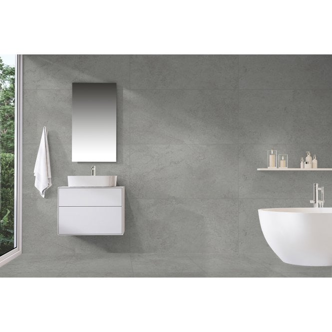 Guocera Ceramiche French Stone Greige Matte 60cm x 120cm Wall & Floor Tile