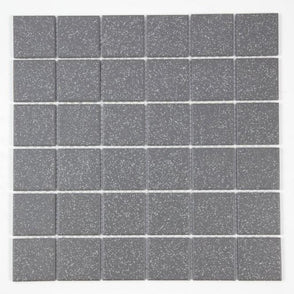 Full Body Anti Slip Dark Grey (4.8cm x 4.8cm) 30.6cm x 30.6cm Wall & Floor Mosaic Tile