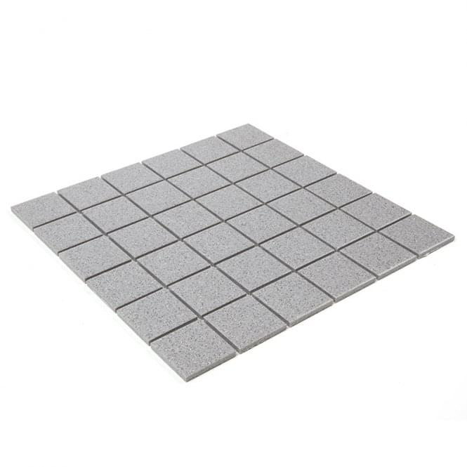 Full Body Anti Slip Light Grey (4.8cm x 4.8cm) 30.6cm x 30.6cm Wall & Floor Mosaic Tile