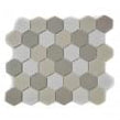 Full Body Hexagon Light Mix Mosaic (5.1cm x 5.1cm) 32.5cm x 28.1cm Wall & Floor Tile