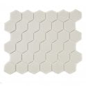 Full Body Hexagon Matt Cream Mosaic (5.1cm x 5.1cm) 32.5cm x 28.1cm Wall & Floor Tile