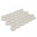 Full Body Hexagon Matt Cream Mosaic (5.1cm x 5.1cm) 32.5cm x 28.1cm Wall & Floor Tile