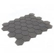 Full Body Hexagon Matt Dark Grey Mosaic (5.1cm x 5.9cm) 32.5cm x 28.1cm Wall & Floor Tile