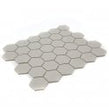 Full Body Hexagon Matt Light Grey Mosaic (5.1cm x 5.1cm) 32.5cm x 28.1cm Wall & Floor Tile