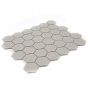 Full Body Hexagon Matt Light Grey Mosaic (5.1cm x 5.1cm) 32.5cm x 28.1cm Wall & Floor Tile