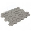 Full Body Hexagon Matt Medium Grey Mosaic (5.1cm x 5.1cm) 32.5cm x 28.1cm Wall & Floor Tile