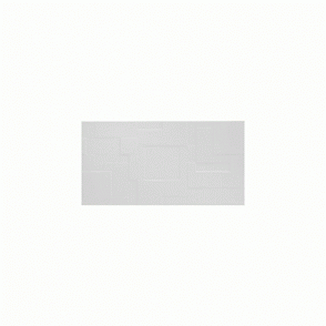 British Ceramic Tile Function and Form Patchwork White Satin 24.8cm x 49.8cm Wall Tile