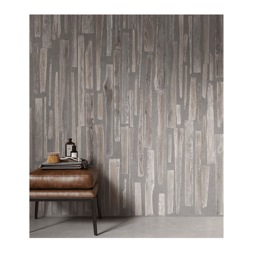 Ceramica Sant Agostino Fusion Art Grey 30cm x 120cm Floor Tile