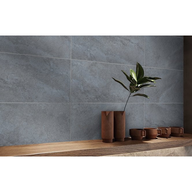 Gaia Light Grey Stone Effect 29.8cm x 59.8cm Wall & Floor Tile