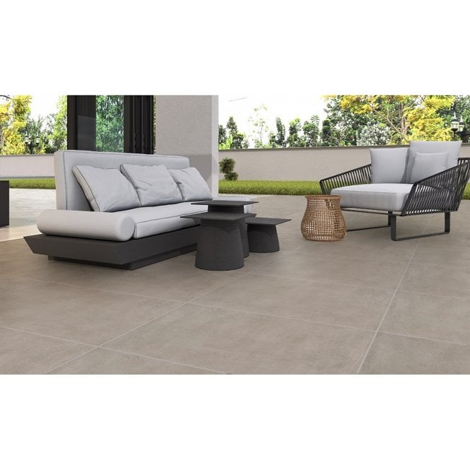Galeo Warm Grey 60cm x 120cm 2cm Slab Tile 21.5 SQM Project Pack