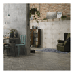 British Ceramic Tile Galvanised Platinum White 29.8cm x 49.8cm Wall and Floor Tile