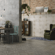 British Ceramic Tile Galvanised Platinum White 29.8cm x 49.8cm Wall and Floor Tile