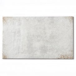 British Ceramic Tile Galvanised Platinum White 29.8cm x 49.8cm Wall and Floor Tile