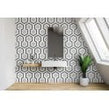 Geometric Hexagon Monochrome 30.3cm x 40cm (2.3cm x 2.3cm) Mosaic Tile