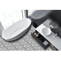 Geometric Hexagon Monochrome 30.3cm x 40cm (2.3cm x 2.3cm) Mosaic Tile