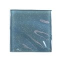 Gia Aqua Sparkle 9.8cm x 9.8cm Glass Tile