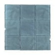 Gia Aqua Sparkle 9.8cm x 9.8cm Glass Tile