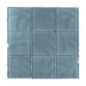 Gia Aqua Sparkle 9.8cm x 9.8cm Glass Tile